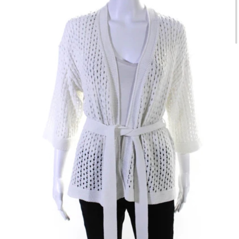 Etcetera sweater with tie